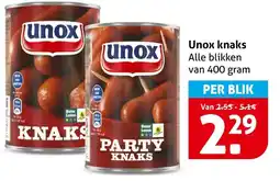 Hoogvliet Unox knaks aanbieding