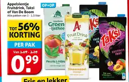 Hoogvliet Appelsientje Fruitdrink, Taksi of Van De Boom aanbieding