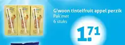 Hoogvliet G'woon tintelfruit appel perzik aanbieding