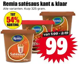 Dirk Remia satésaus kant & klaar aanbieding