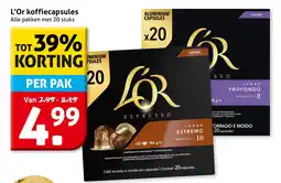 Hoogvliet L'Or koffiecapsules aanbieding