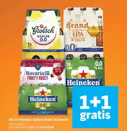 Albert Heijn Alle 0.0 Heineken, Grolsch, Brand en Bavaria aanbieding
