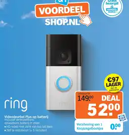 Albert Heijn Ring Videodeurbel Plus op batterij aanbieding