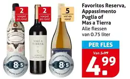 Hoogvliet Favoritos Reserva, Appassimento Puglia of Mas a Tierra aanbieding