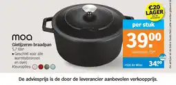 Albert Heijn Gietijzeren braadpan moa aanbieding