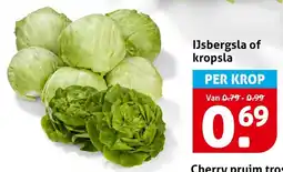 Hoogvliet IJsbergsla of Kropsla aanbieding