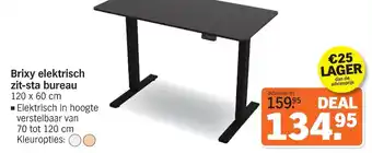 Brixy elektrisch zit-sta bureau
