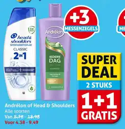 Hoogvliet Andrélon of Head & Shoulders aanbieding