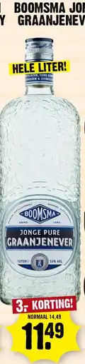 Dirk Boomsma jonge pure graanjenever aanbieding