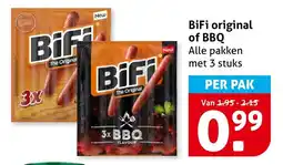 Hoogvliet BiFi original of BBQ aanbieding