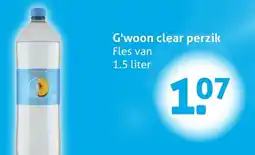 Hoogvliet G'woon clear perzik aanbieding