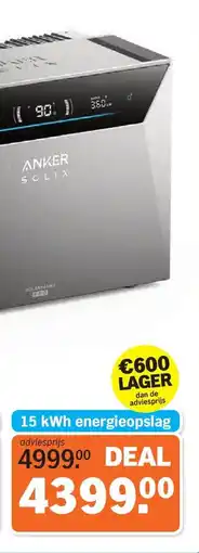 Albert Heijn Anker Solix Plug-in thuisbatterij Solarbank 4 aanbieding