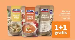 Albert Heijn Alle Unox soep in zak aanbieding