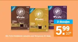 Albert Heijn Alle Perla Huisblends capsules voor Nespresso 20 stuks aanbieding