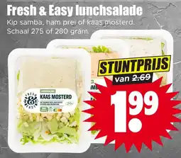 Dirk Fresh & Easy lunchsalade aanbieding