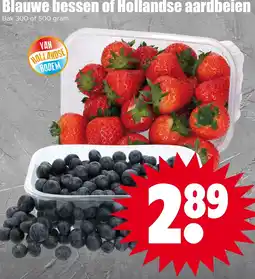Dirk blauwe bessen of hollandse aardbeien aanbieding