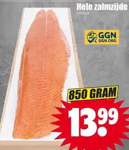 Dirk Hele zalmzijde aanbieding