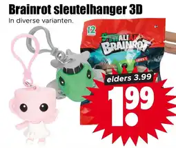 Dirk Brainrot sleutelhanger 3D aanbieding