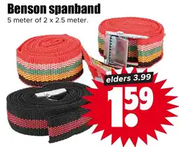 Dirk Benson spanband aanbieding
