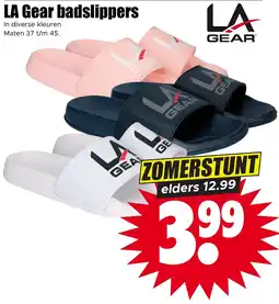 Dirk LA Gear badslippers aanbieding