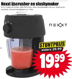 Dirk Nexxt ijscrusher en slushymaker aanbieding
