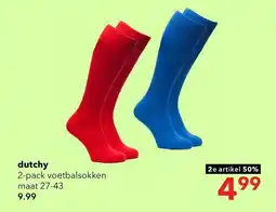 Scapino dutchy voetbalsokken aanbieding