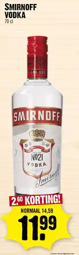 Super Dirck 3 Smirnoff vodka aanbieding