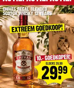 Super Dirck 3 Chivas Regal Blended Scotch Whisky 12 Years aanbieding