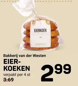 Ekoplaza Bakkerij van der Westen EIERKOeken aanbieding