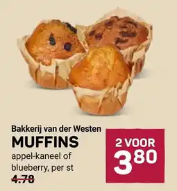 Ekoplaza Bakkerij van der Westen MUFFINS aanbieding
