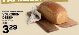 Ekoplaza Bakkerij van der Westen VOLKOREN DESEM aanbieding