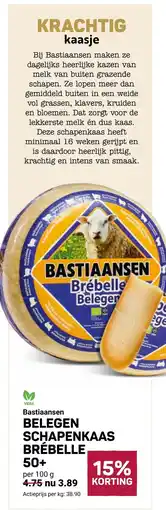 Ekoplaza Bastiaansen Belegen Schapenkaas Brébelle 50+ aanbieding