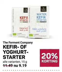 Ekoplaza The Ferment Company Kefir- of yoghurt-starter aanbieding