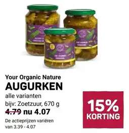Ekoplaza Your Organic Nature AUGURKEN aanbieding