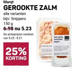Ekoplaza Marqt gerookte zalm aanbieding