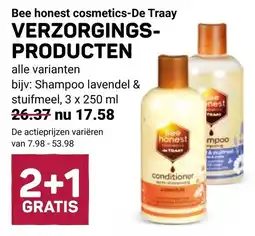 Ekoplaza Bee honest cosmetics-De Traay VERZORGINGS-PRODUCTEN aanbieding