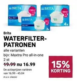 Ekoplaza Brita waterfilter-patronen aanbieding