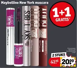 Kruidvat Maybelline New York mascara aanbieding