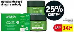 Kruidvat Weleda Skin Food skincare en body aanbieding