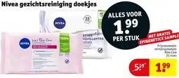 Kruidvat Nivea gezichtsreiniging doekjes aanbieding
