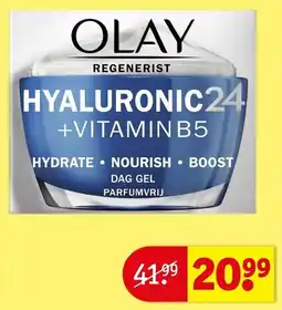 Kruidvat Olay Regenerist Hyaluronic24 +VitaminB5 aanbieding
