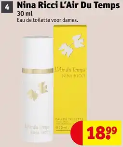 Kruidvat Nina Ricci L'Air Du Temps aanbieding