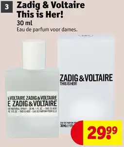 Kruidvat Zadig & Voltaire This is Her! aanbieding