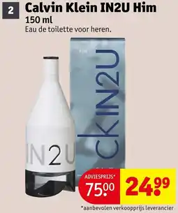 Kruidvat Calvin Klein IN2U Him aanbieding