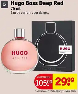 Kruidvat Hugo Boss Deep Red aanbieding