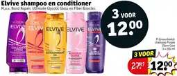 Kruidvat Elvive shampoo en conditioner aanbieding
