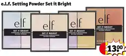 Kruidvat E.l.f. Setting Powder Set it Bright aanbieding