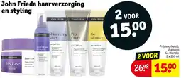 Kruidvat John Frieda haarverzorging en styling aanbieding