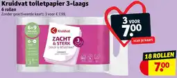 Kruidvat Kruidvat toiletpapier 3-laags aanbieding