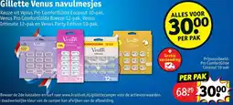 Kruidvat Gillette Venus navulmesjes aanbieding